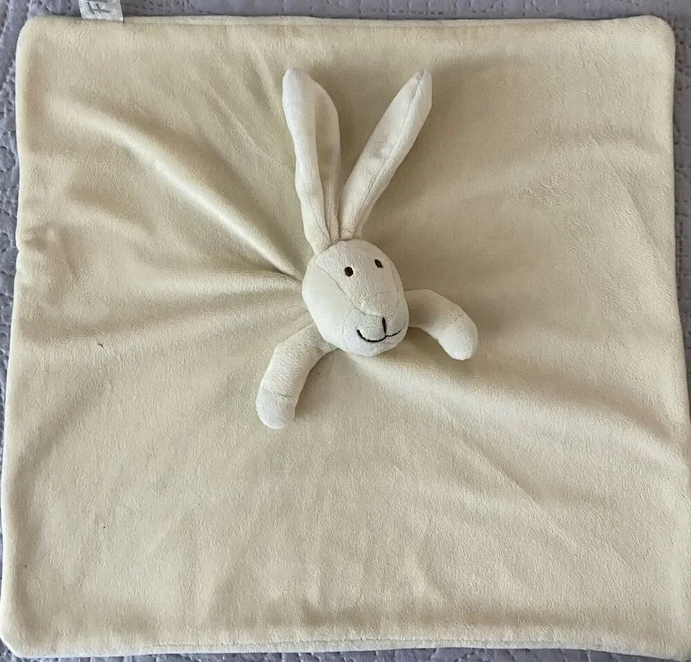 Floppy’s Teddy Kompaniet Diinglisar Beige Bunny Rabbit 13” X 13 1/2” Lovey